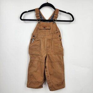 Osh‎ Kosh B'Gosh Kids Canvas Snap Pocket Carpenter Overalls Size 18 Months
